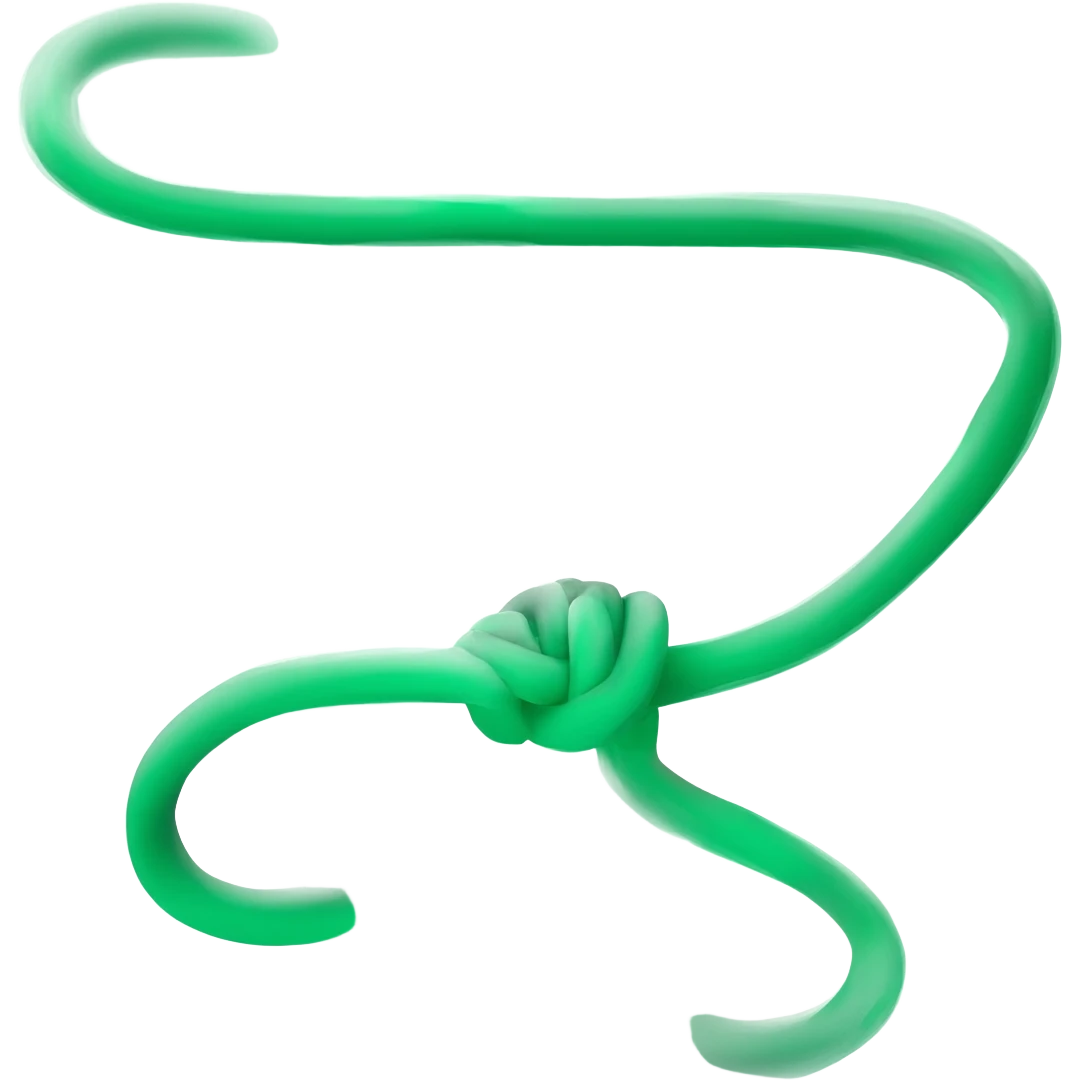 Yeşil kurdeleKurdele emoji