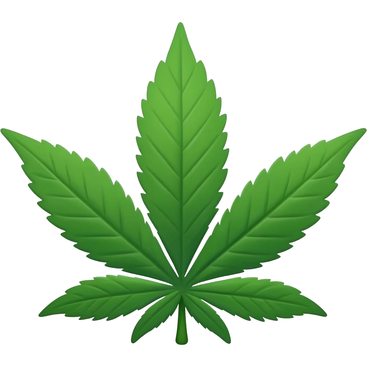 Una hoja de marihuna emoji