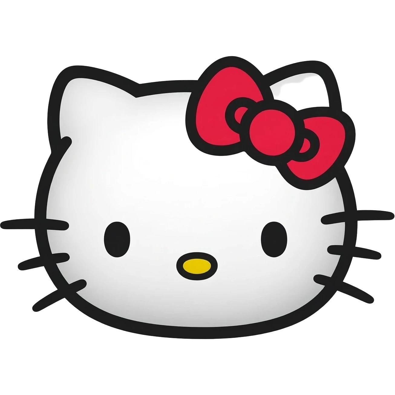 Hello kitty face emoji