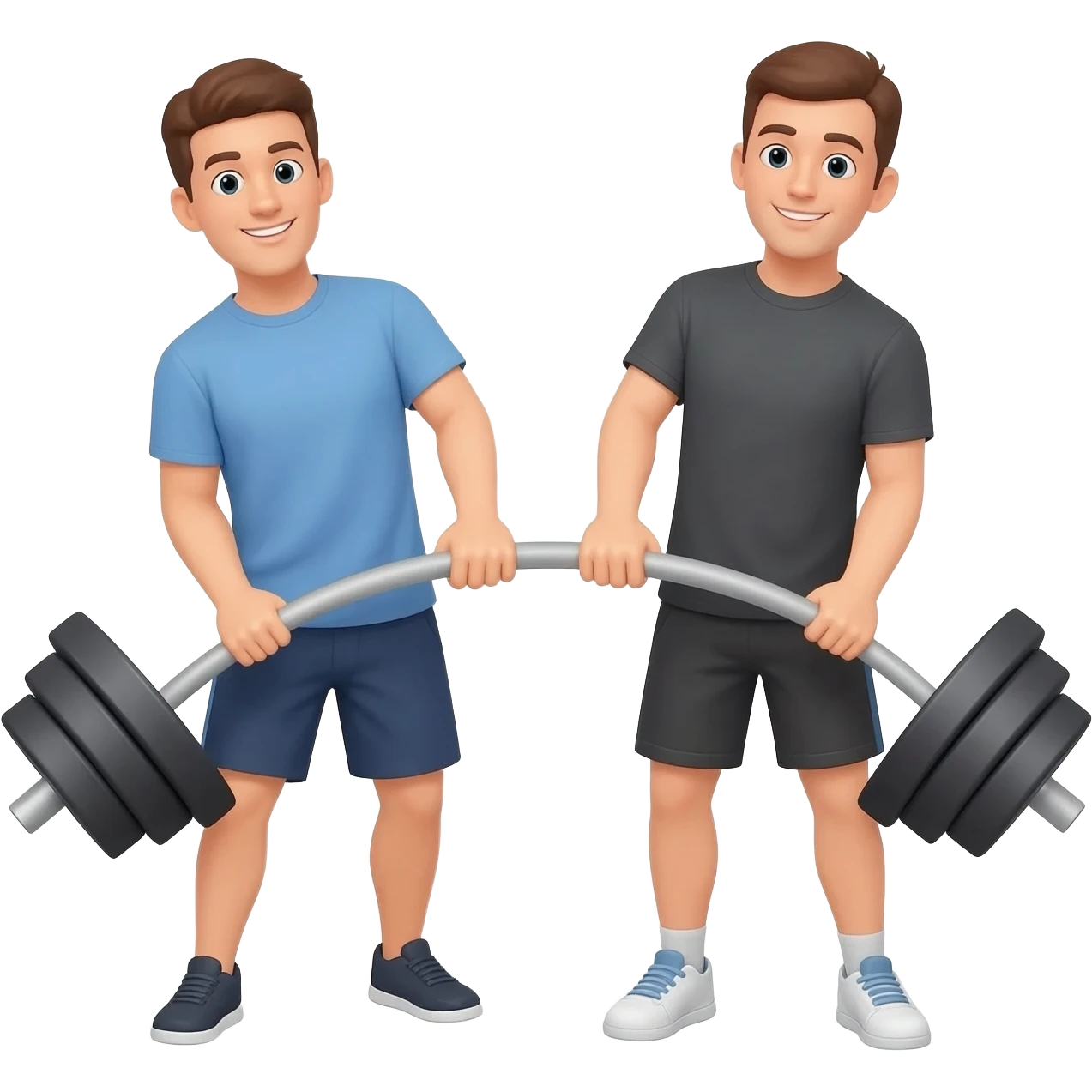 someone helping someone lift weight emoji