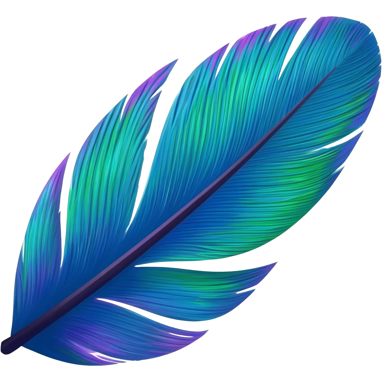 Peacock wing emoji