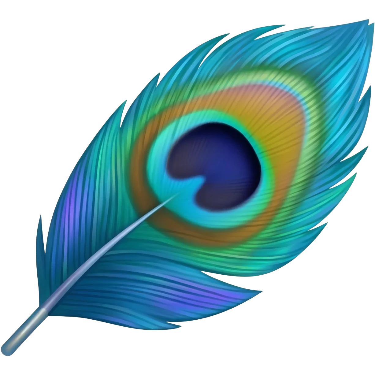 Peacock feather emoji