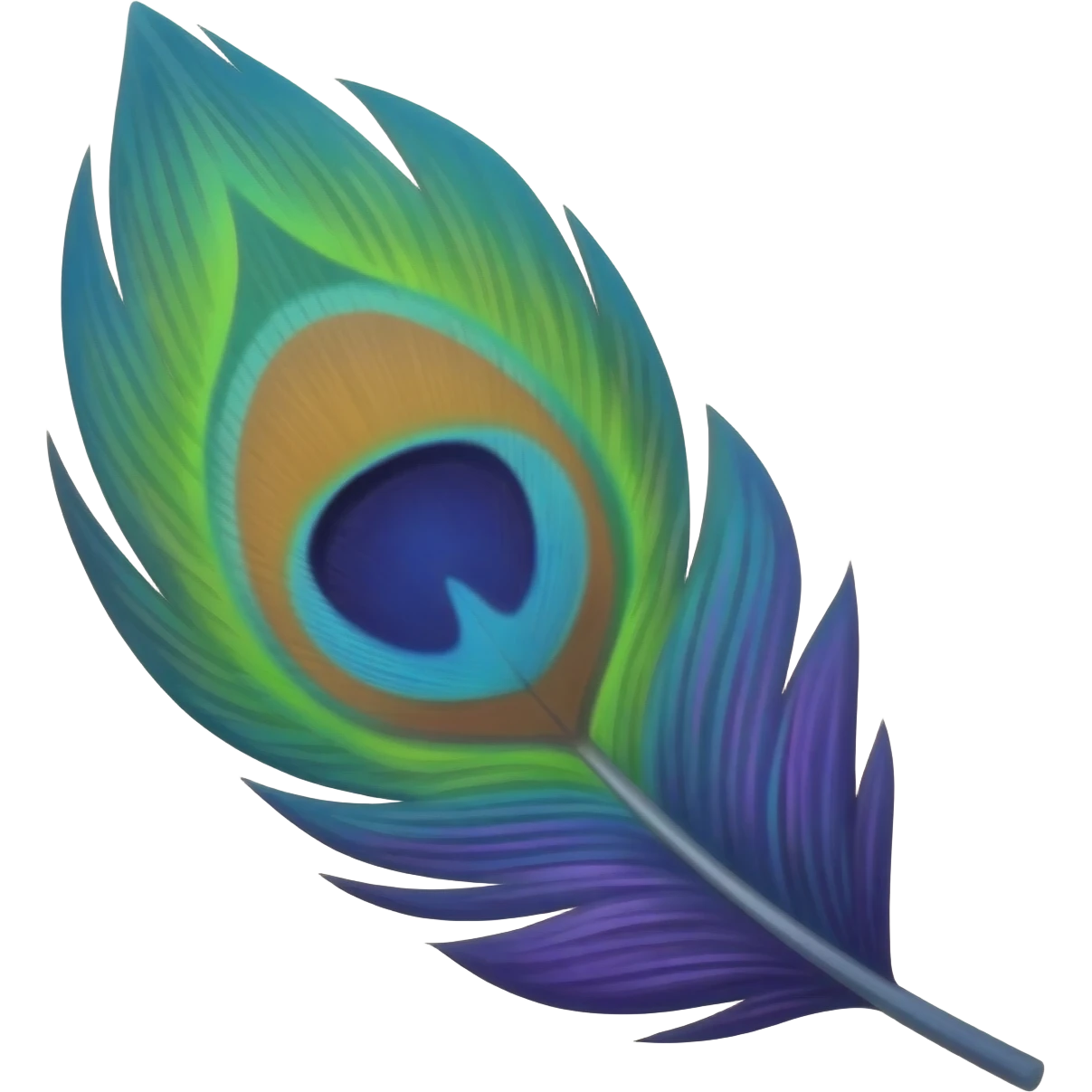 Peacock feather emoji emoji