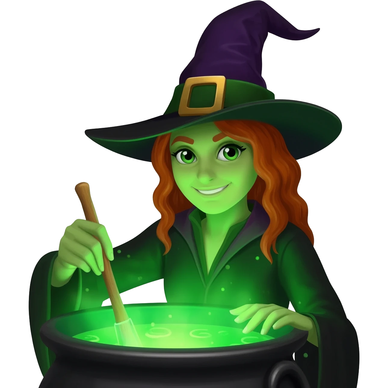 green witch cooking potion emoji
