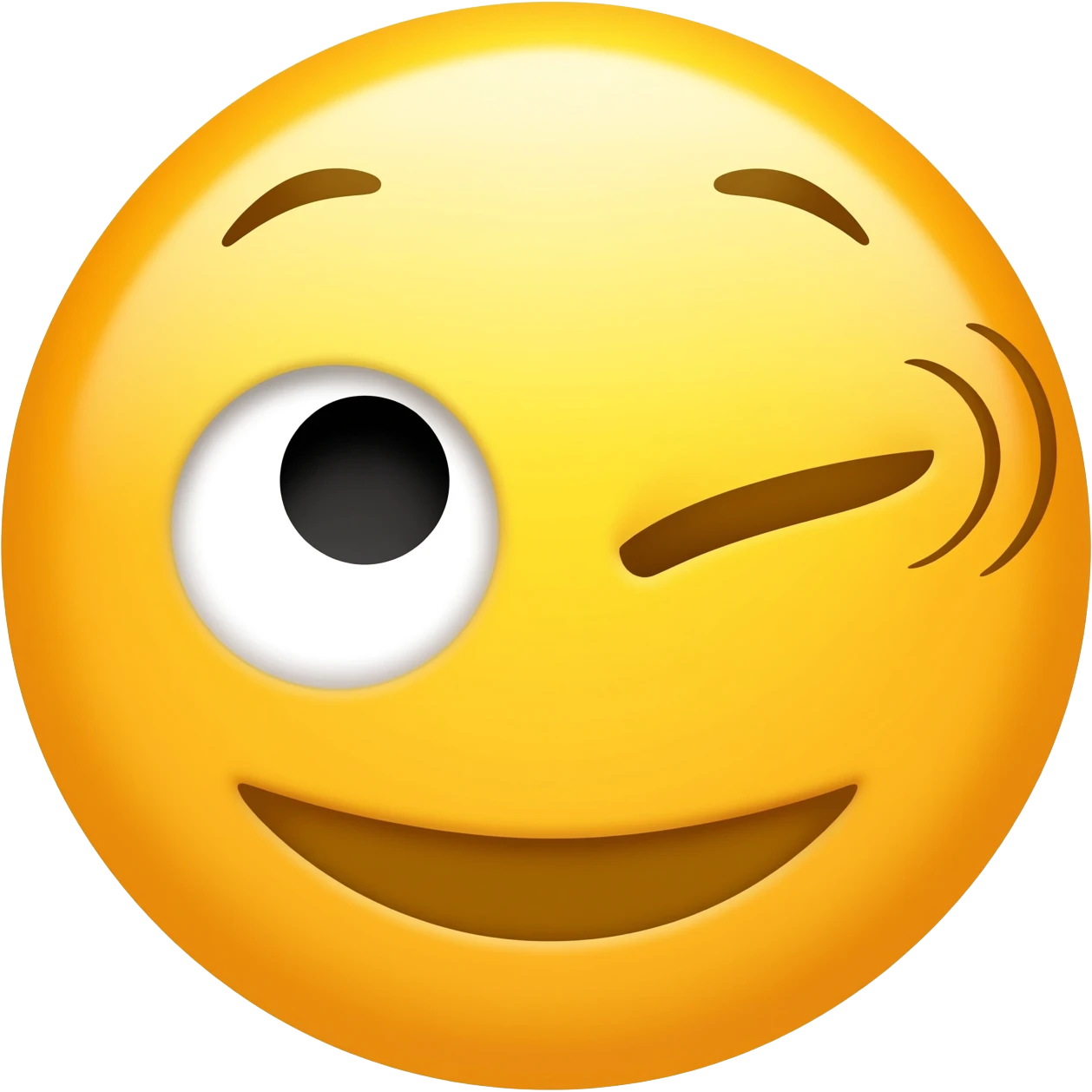 a smiling face doing an eyeroll emoji
