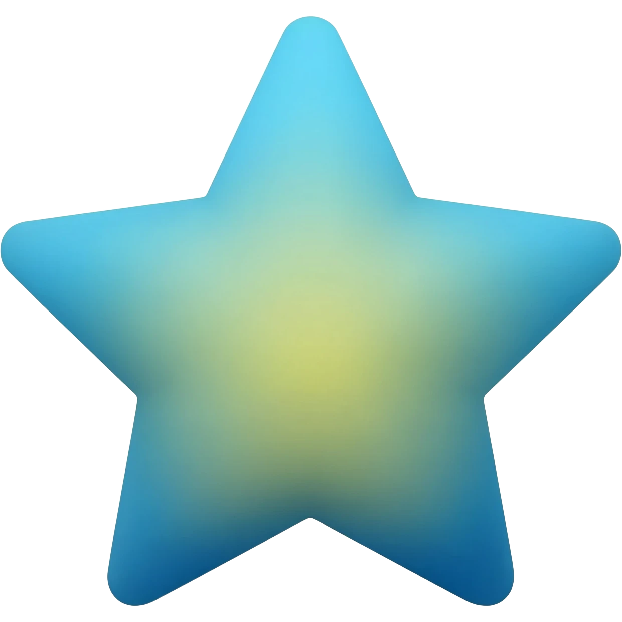STAR blue mixed with yellow emoji