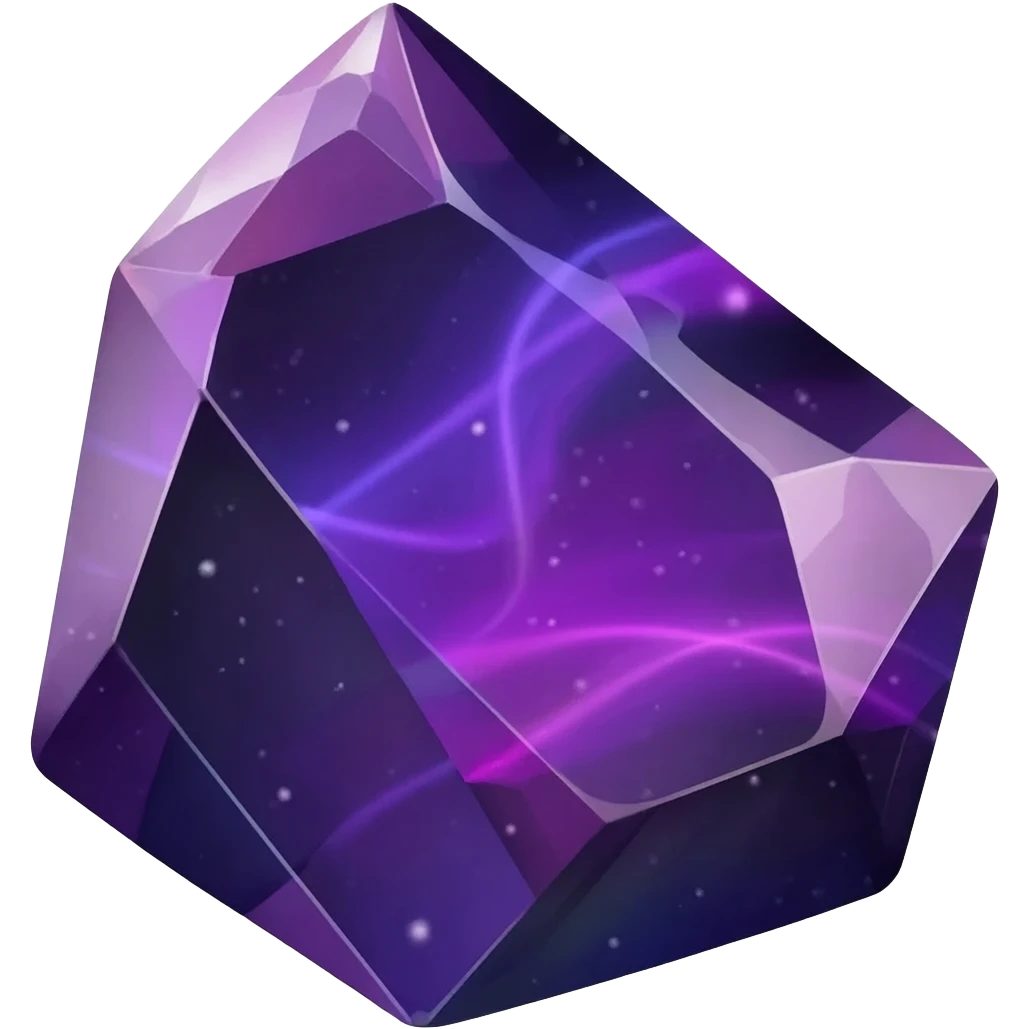 dark purple iridescent nebula crystal shard emoji