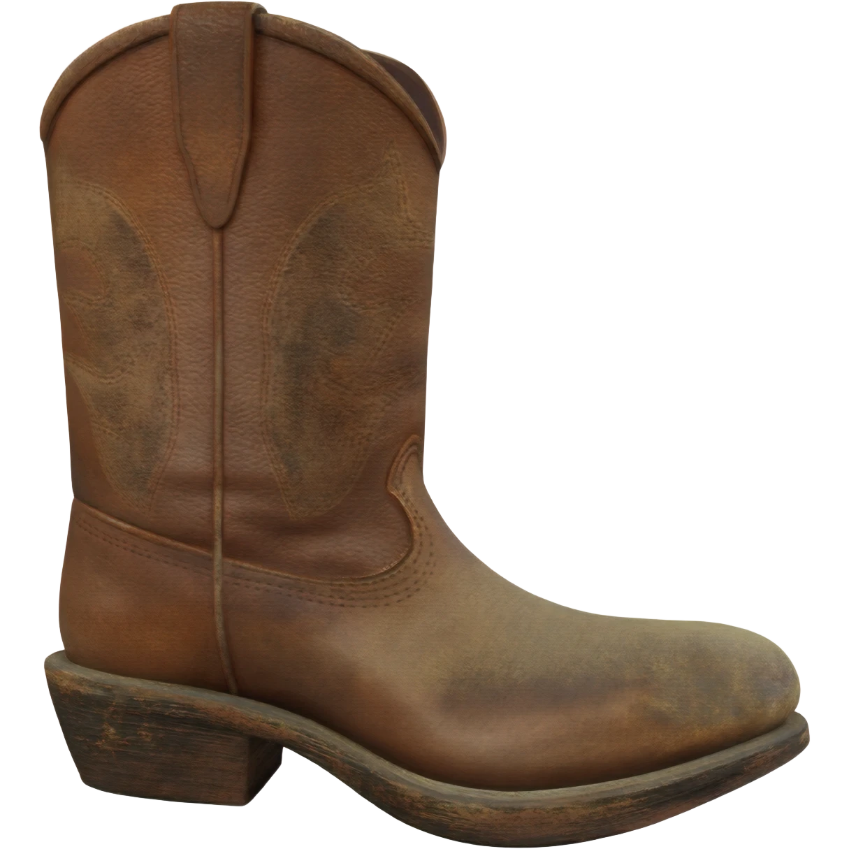 Brown cowboy boot emoji