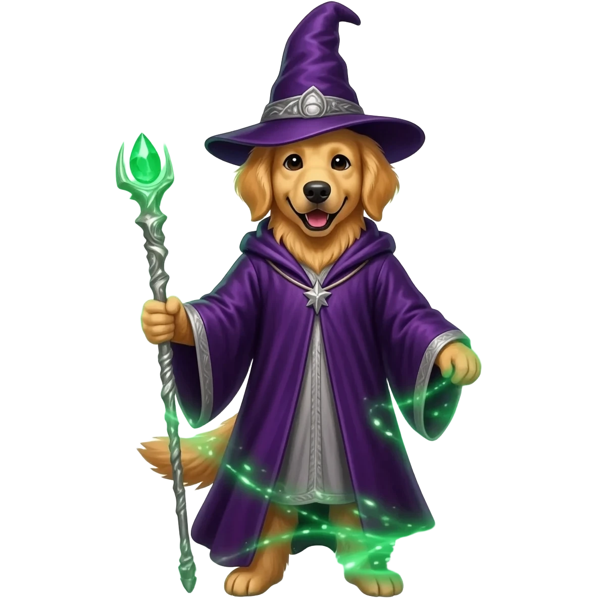 Dog wizard emoji