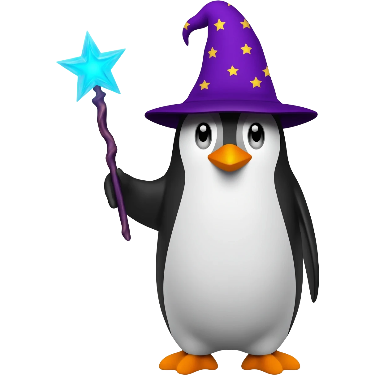 Penguin Wizard emoji