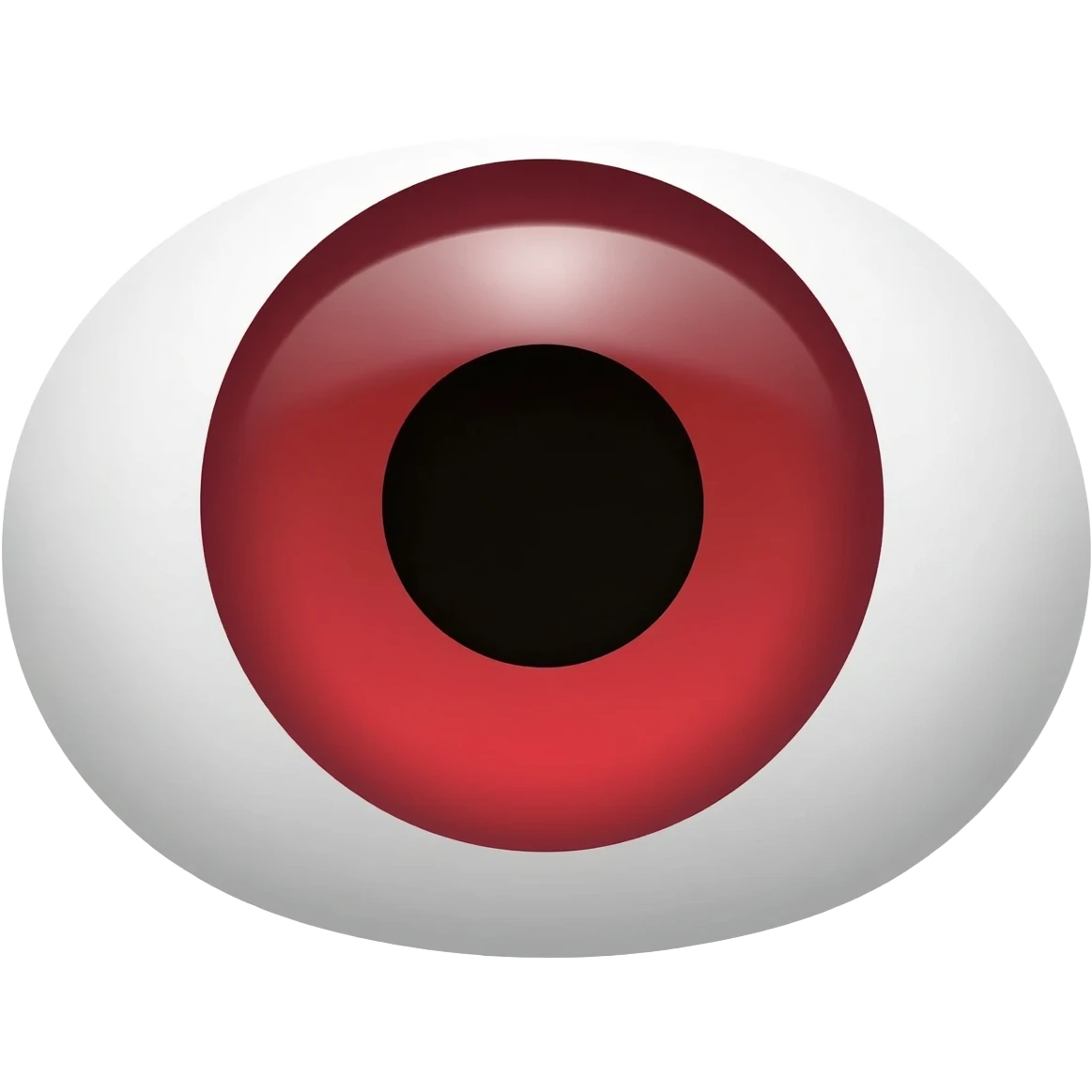 Simple red eye emoji emoji