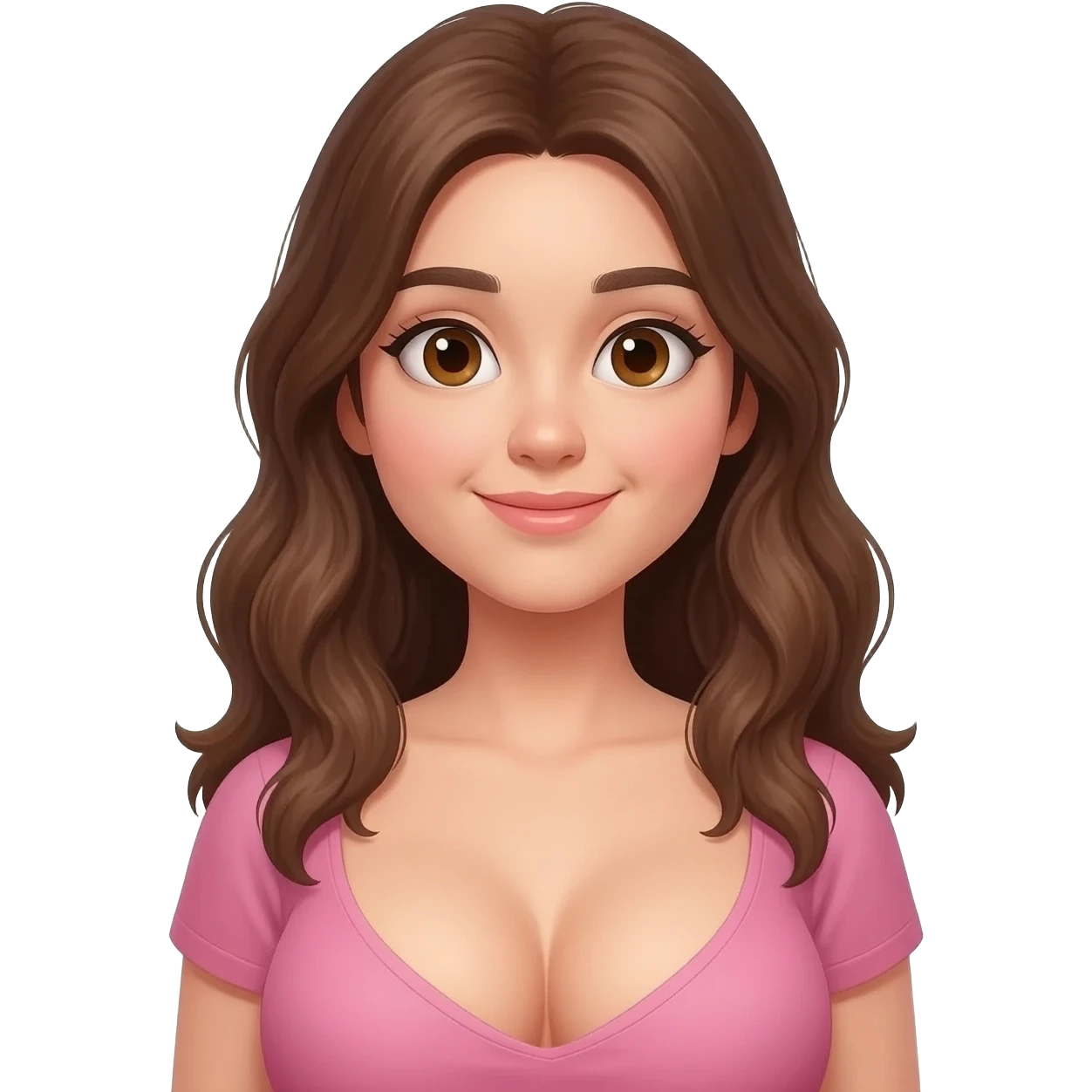 Girl with big boobs emoji