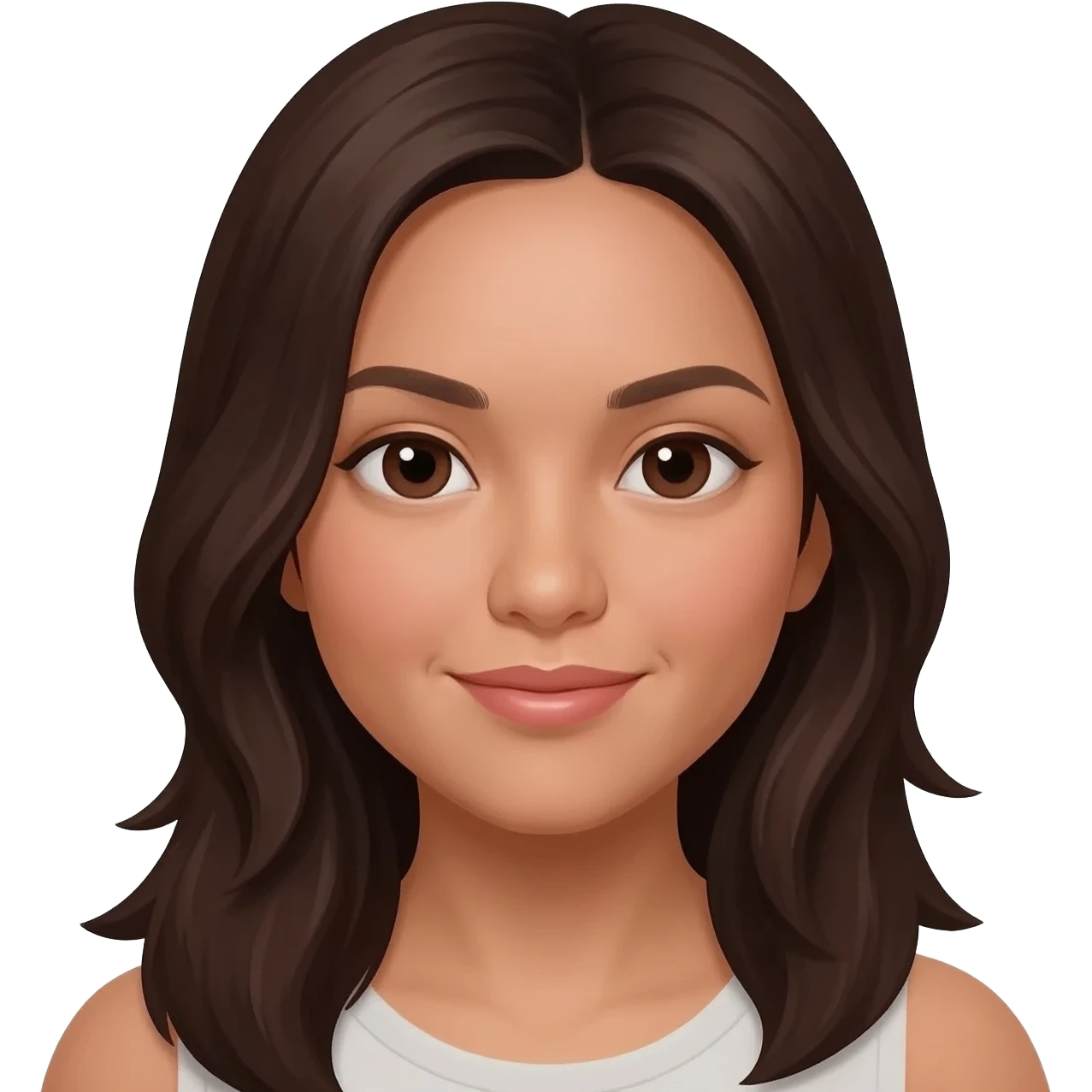 23 year old Filipina girl brunette dark hair portrait emoji