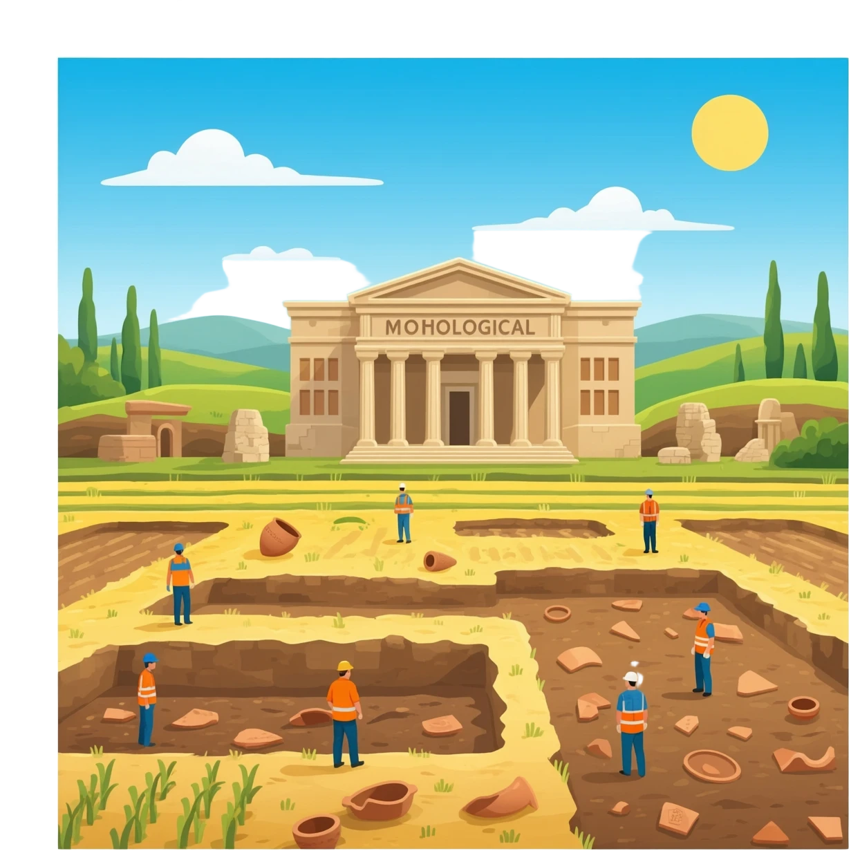 museum and excavations emoji