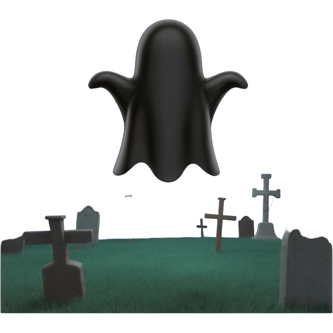 Black ghost emoji