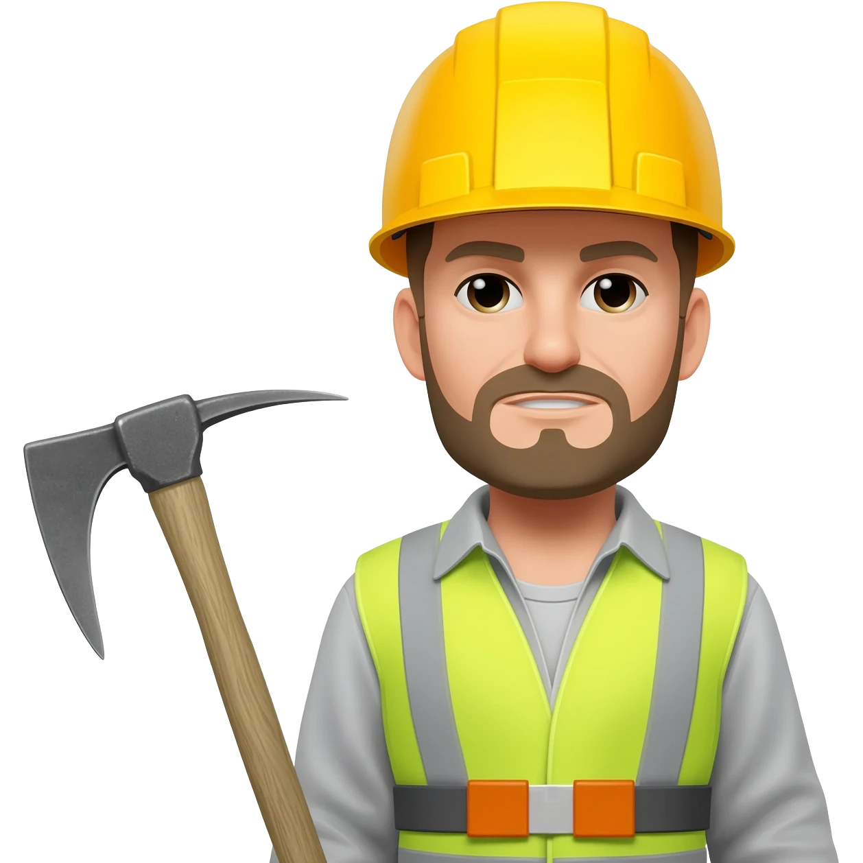 miner man with tool emoji
