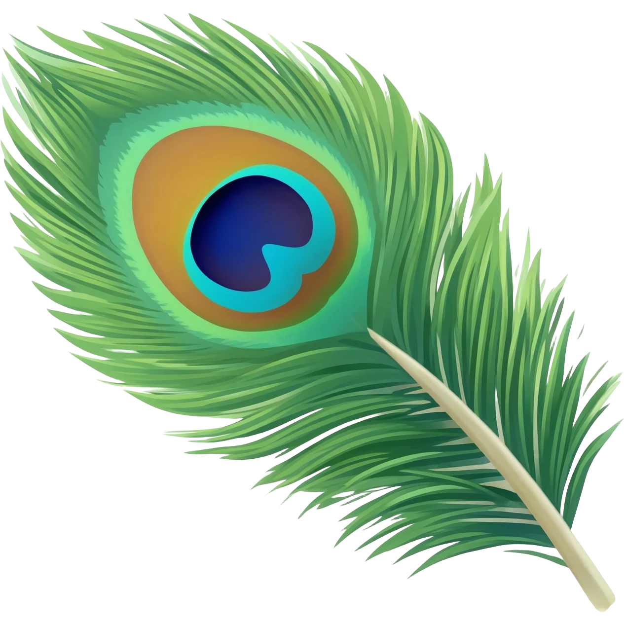Create peacock feather emoji emoji