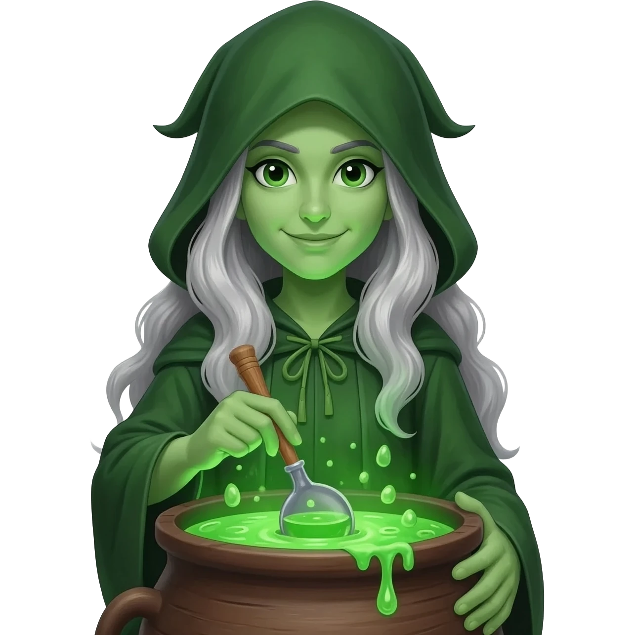 green witch cooking potion emoji