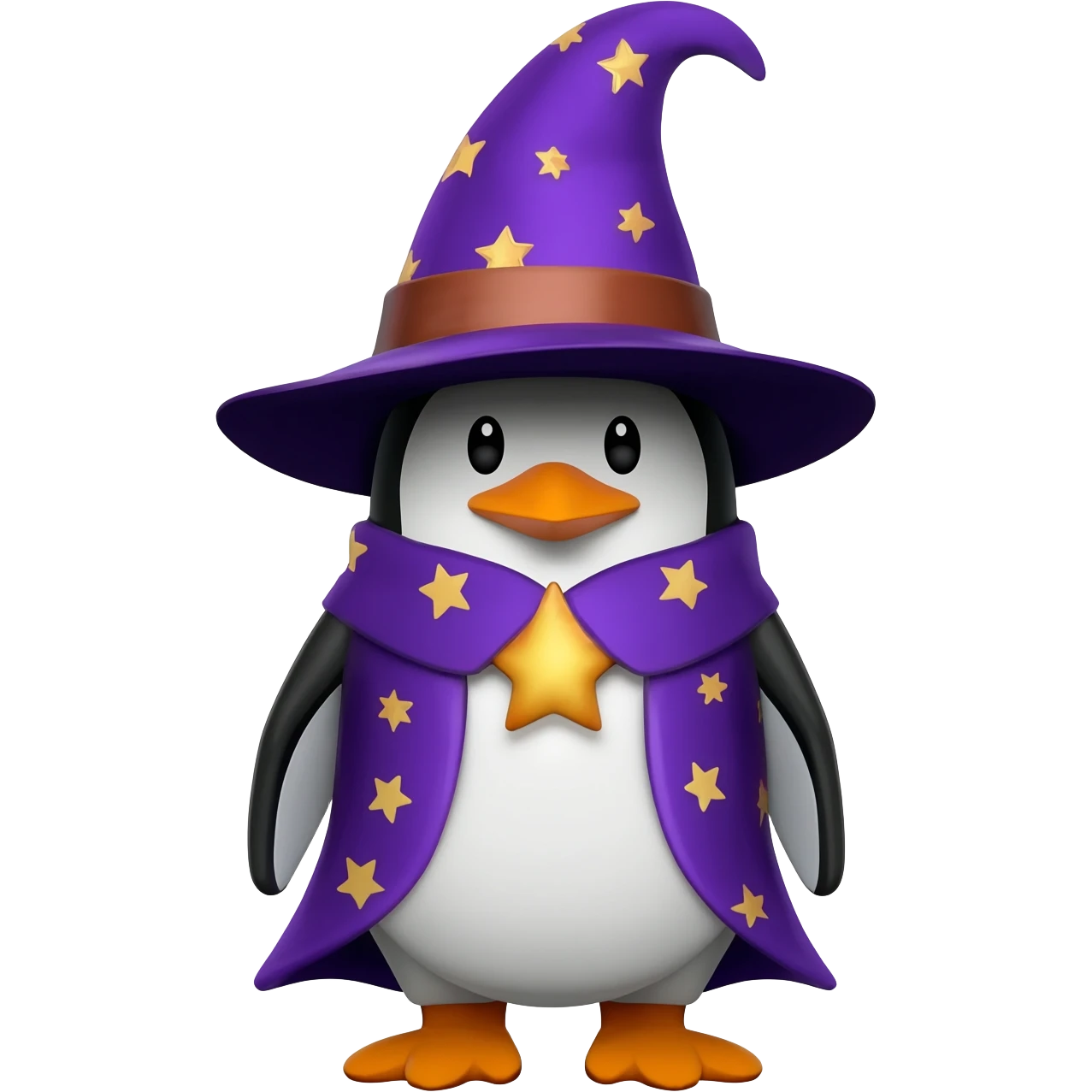 Penguin Wizard emoji