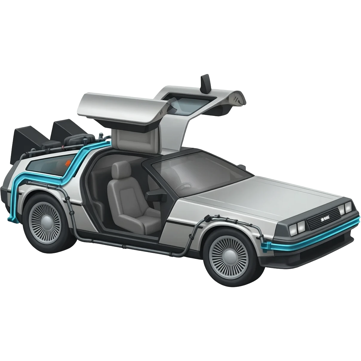 DeLorean Time Machine from Back to the Future emoji
