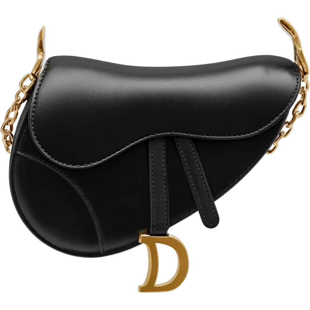 dior black saddle bag emoji