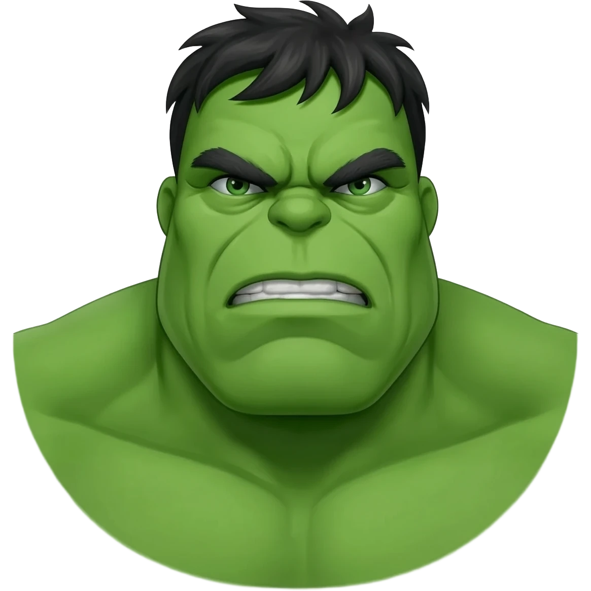 Dr Banner turning into Hulk emoji