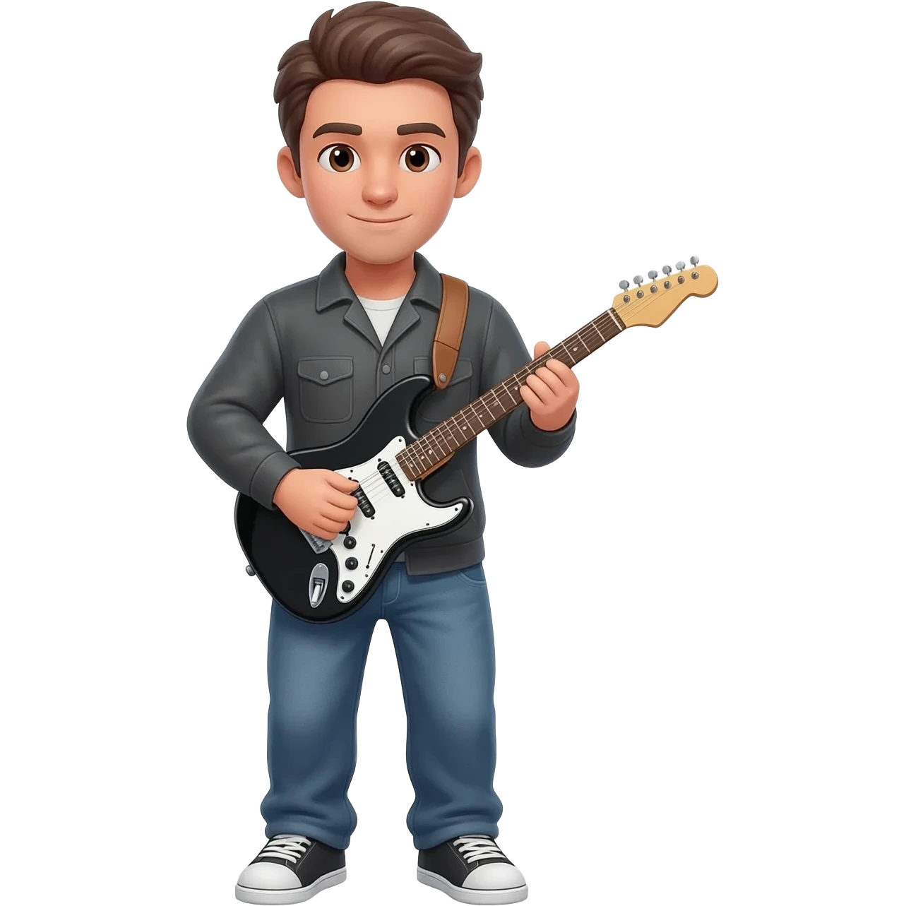 Electric guitar playing man emoji