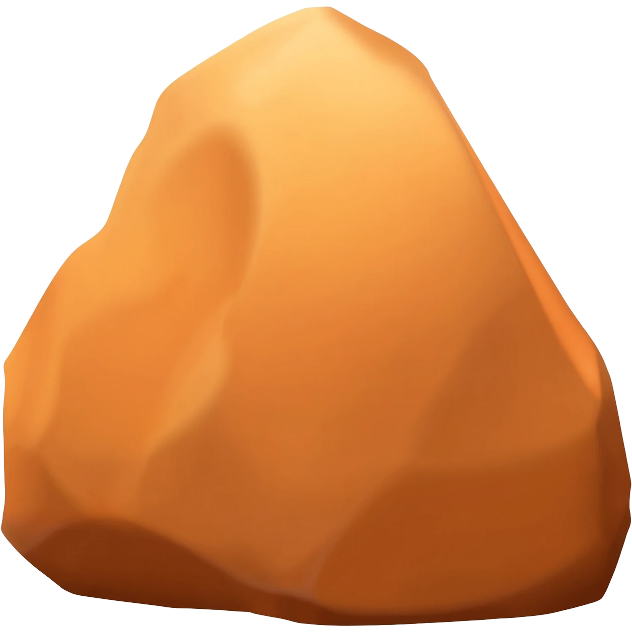 orange rock emoji