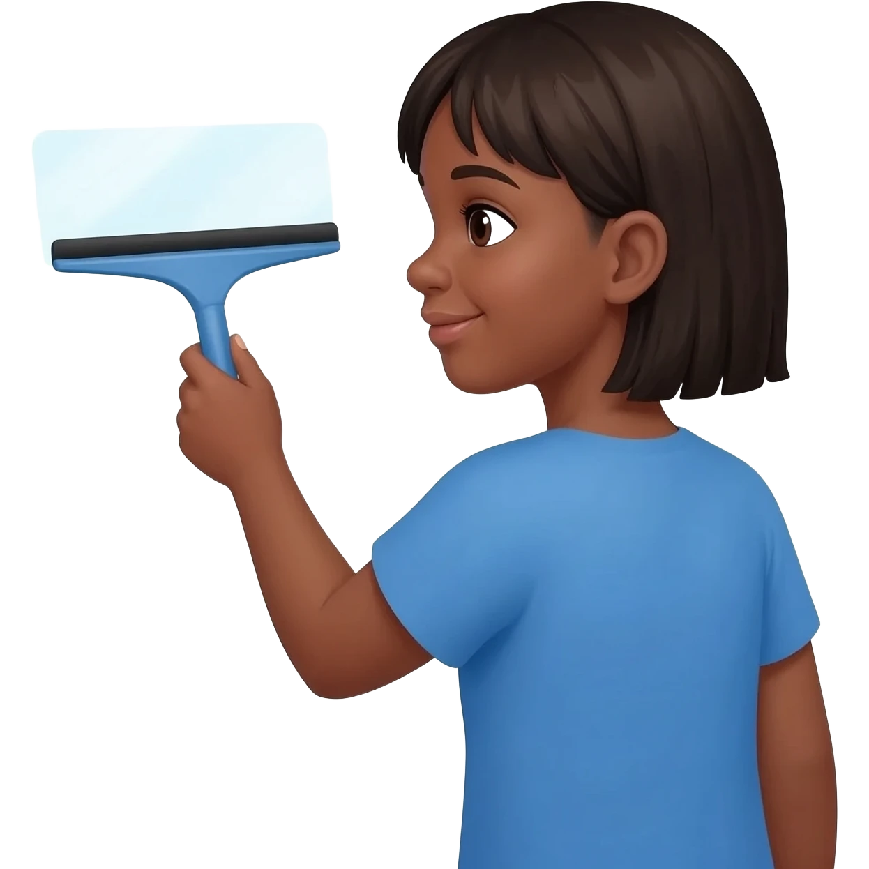 Limpeza menina negra emoji