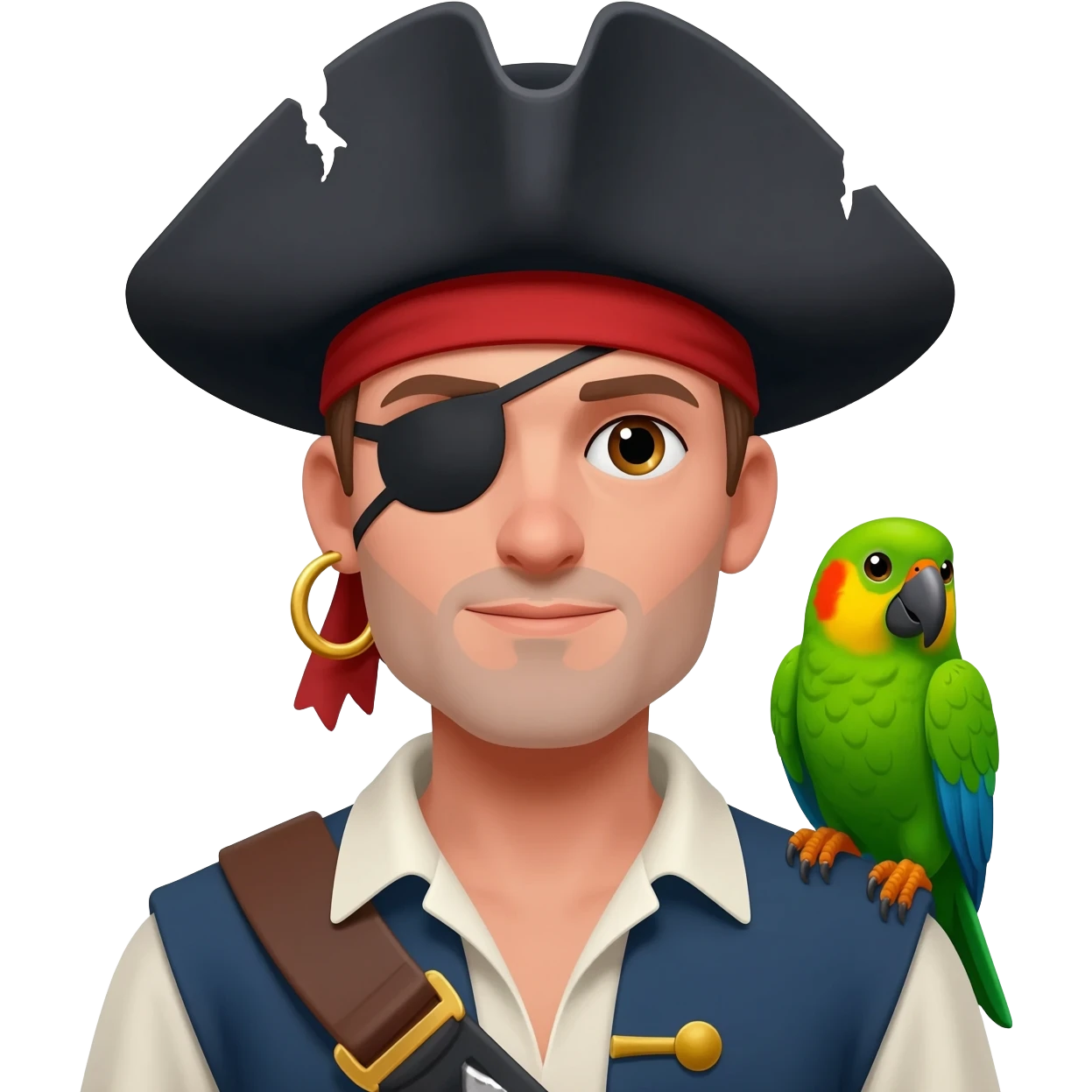 pirate and parrot emoji