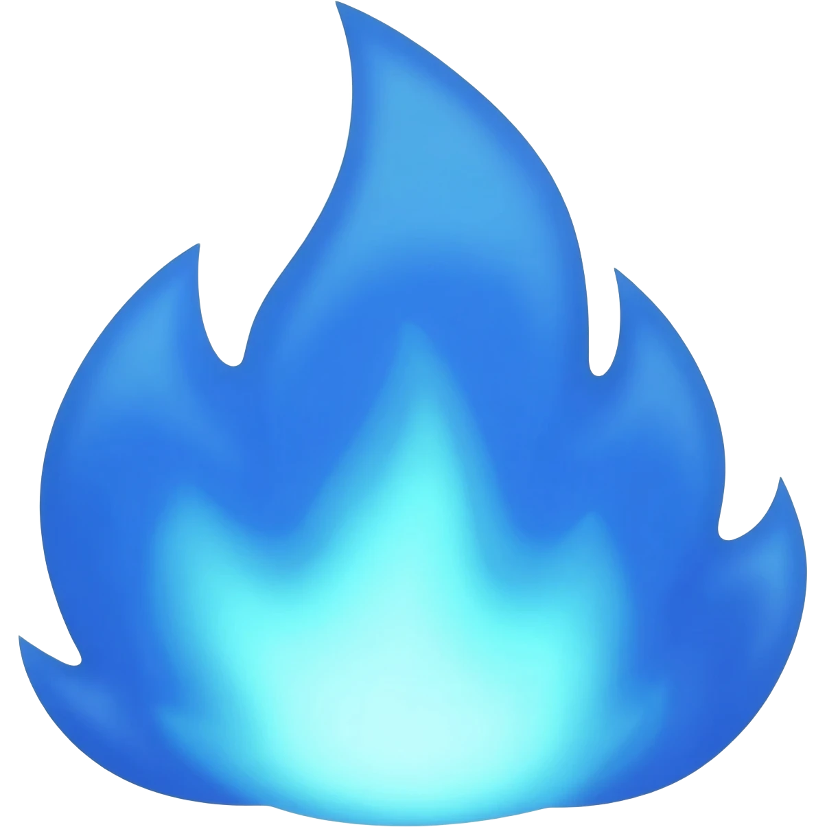 Fuego azul emoji