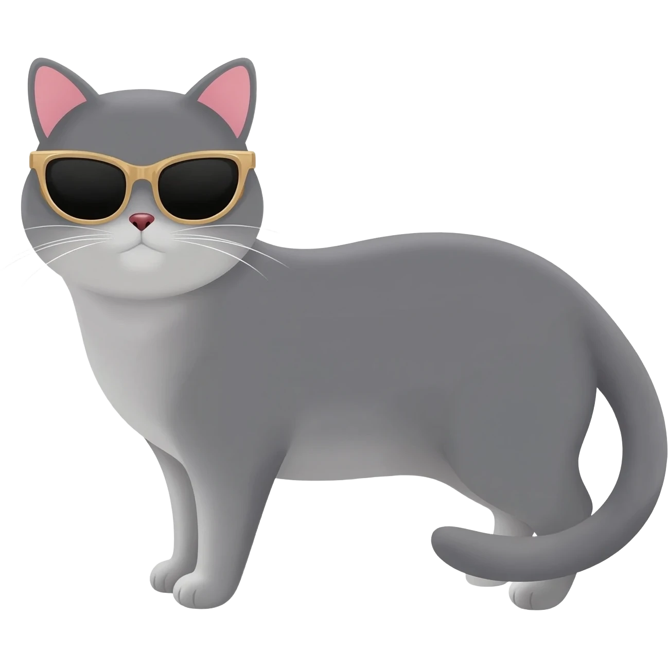 Cat wearing sunglasses emoji