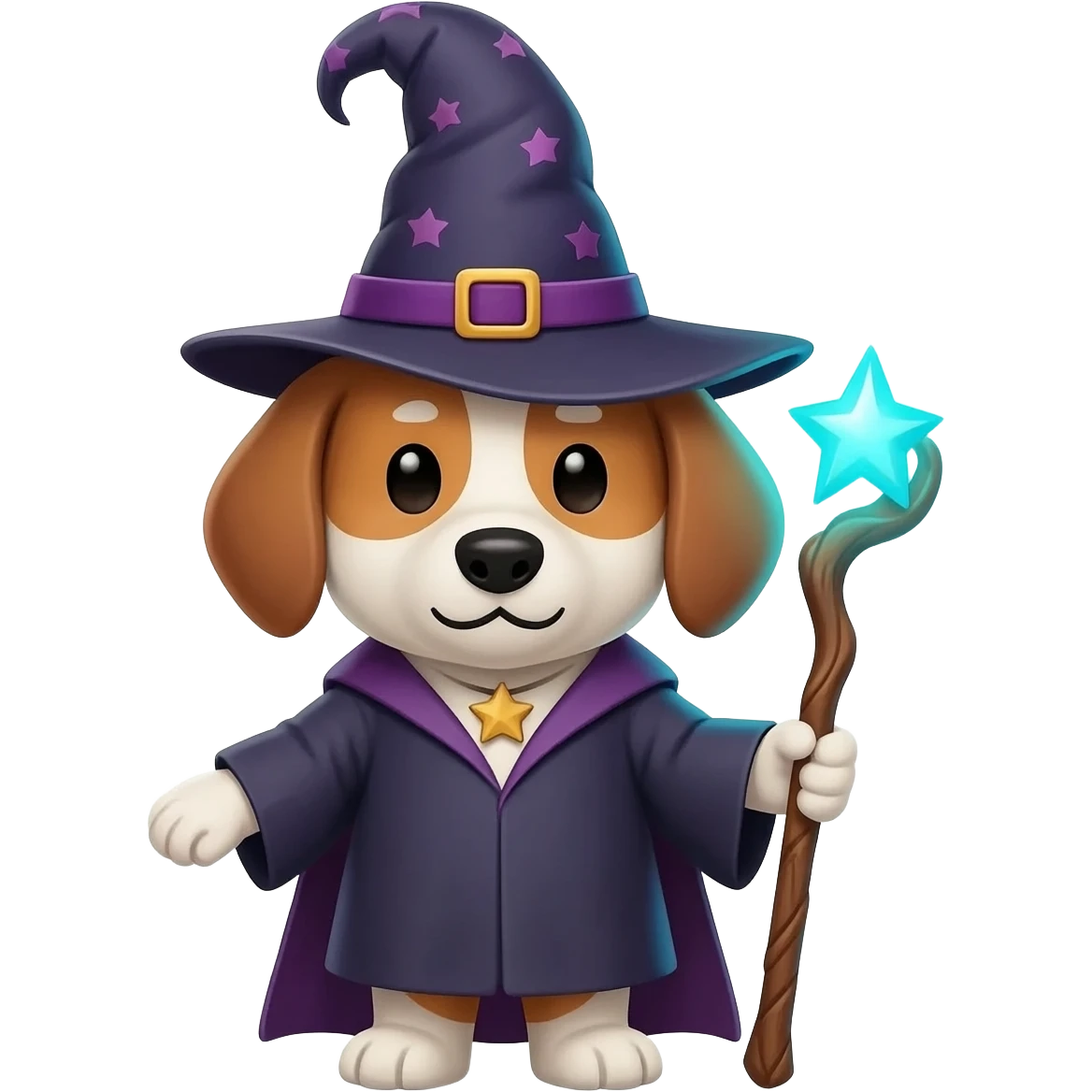 Dog wizard emoji