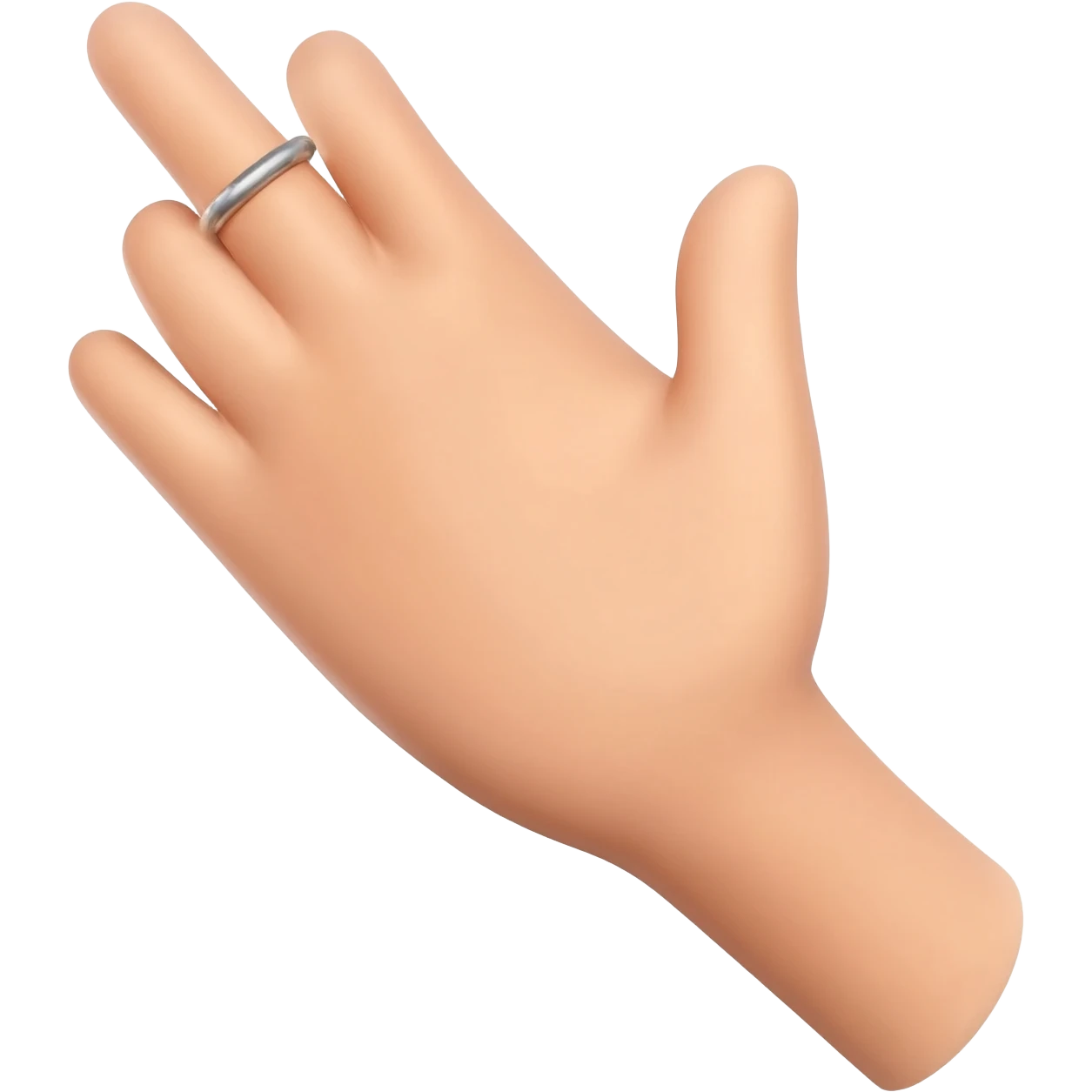 Ganancias sobre una mano emoji