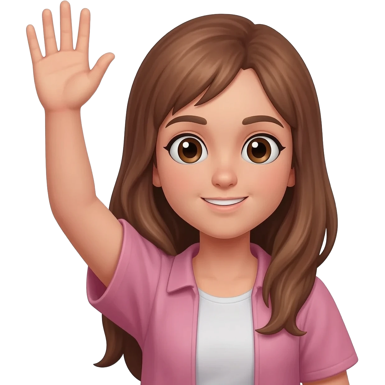 girl gamer hand up emoji