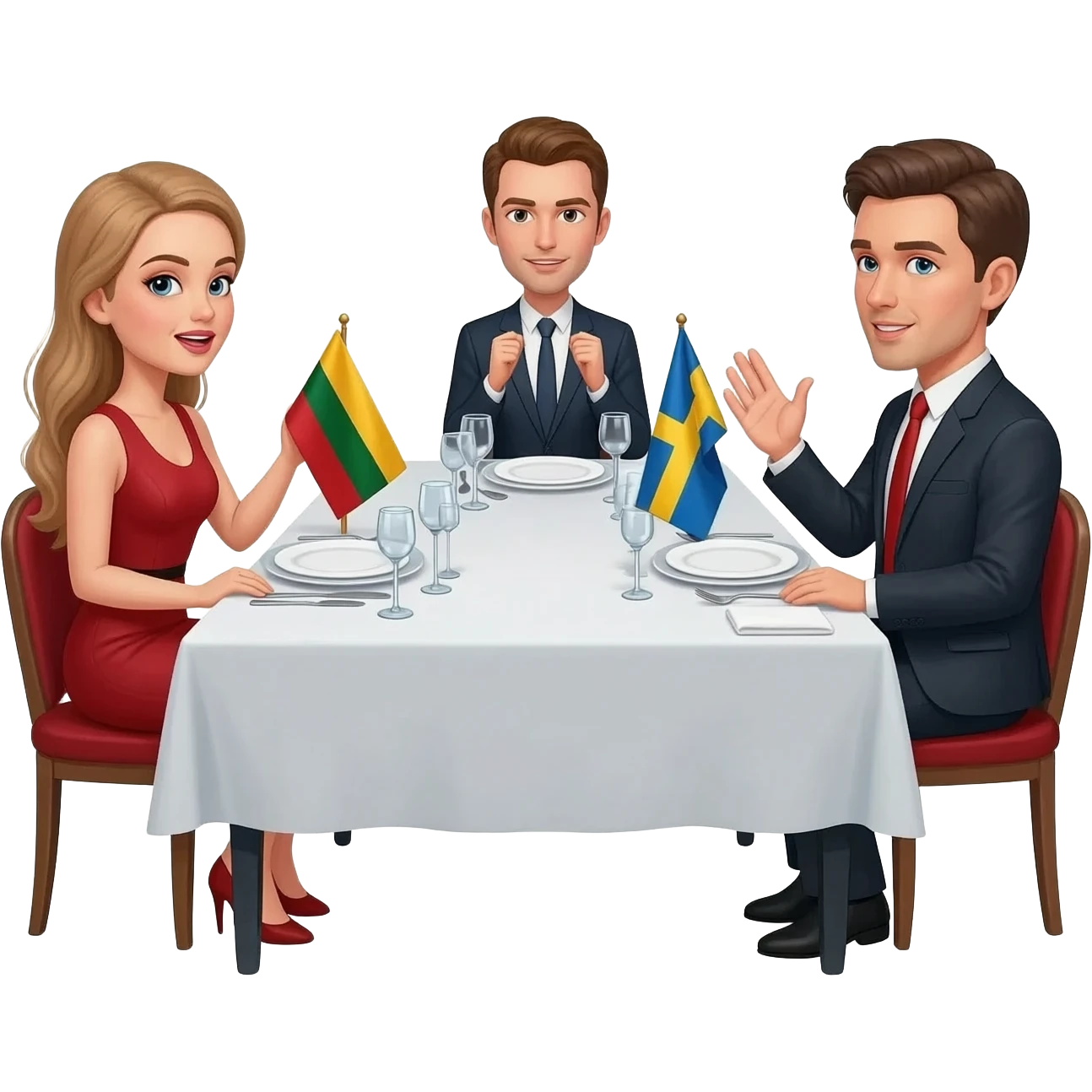 the global reach of fashion model network formed at the dinner table each night: the Lithuanian models sat on one side speaking Lithuanian, the Poles and Czech girls sat conversing on the other side, the Swedes clustered together in a corner. with their national flags emoji