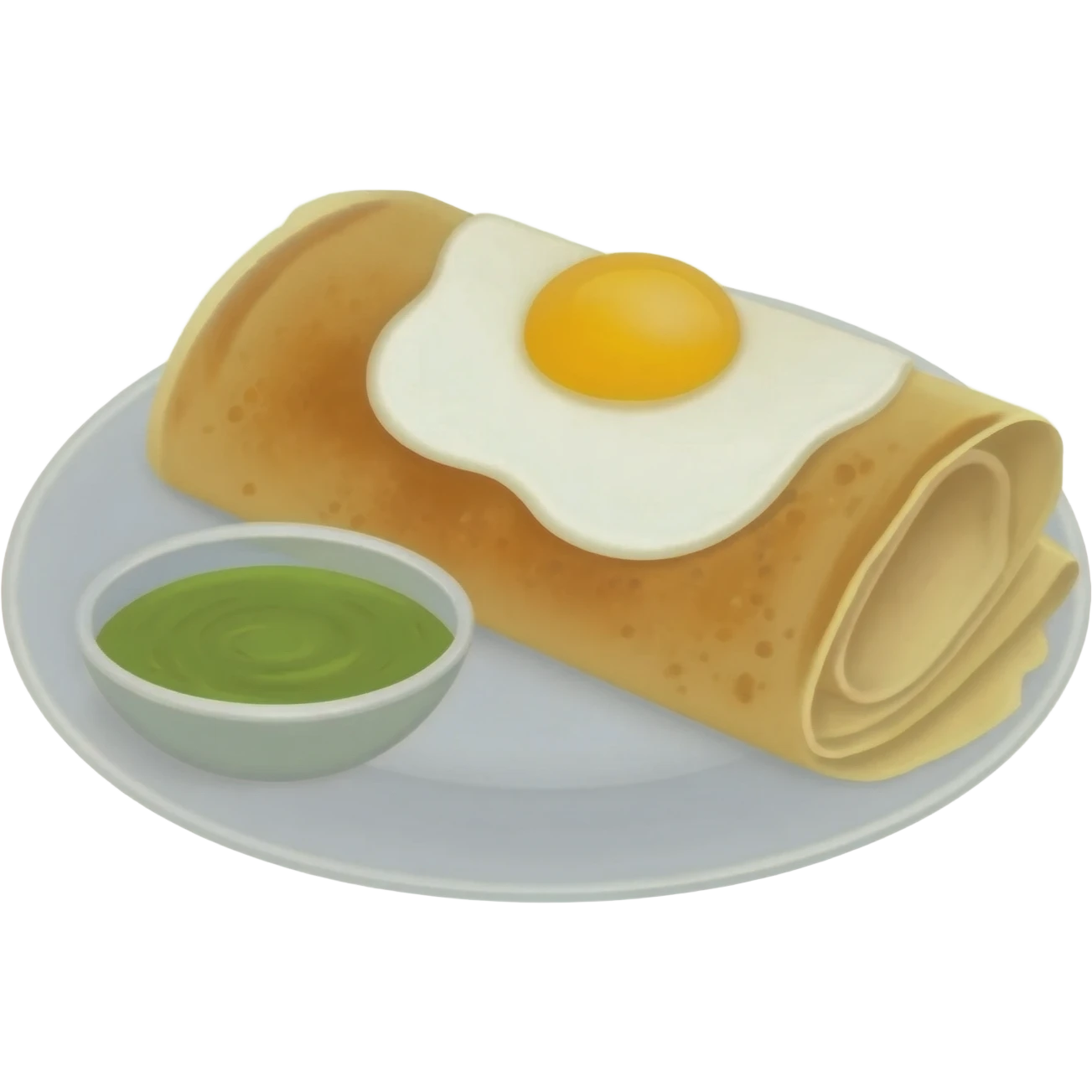 Egg Dosai with Kara Chutney emoji