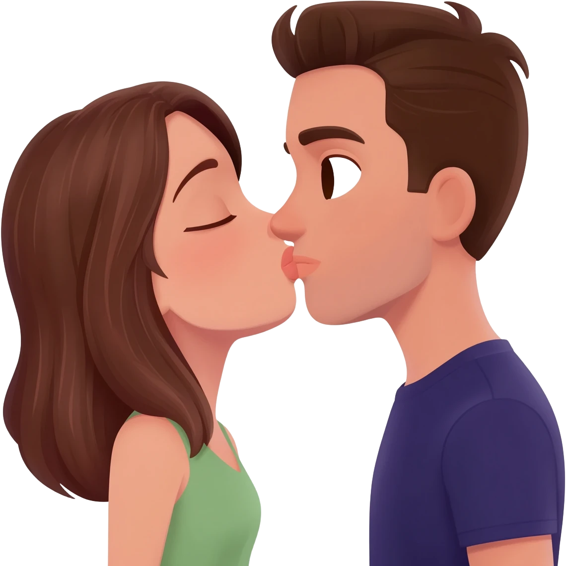 kiss a handsome stranger emoji