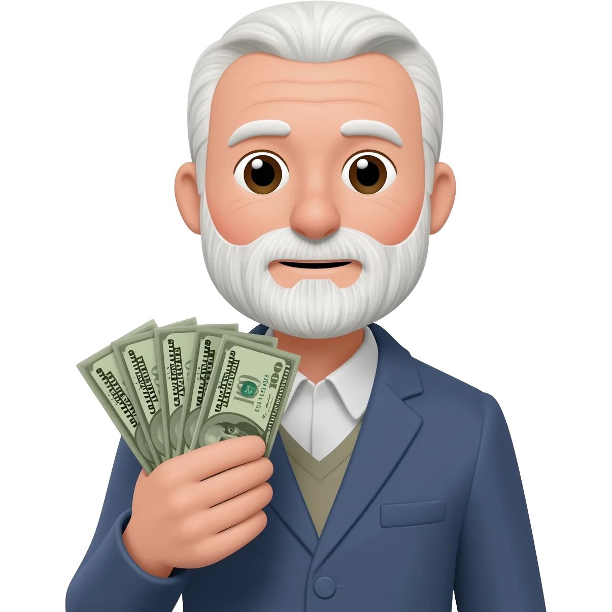 emoji old man dollars emoji
