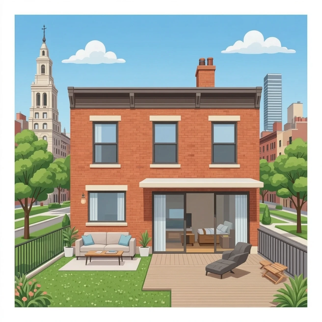 a apartment of a group pretty modelsin Union Square, a spacious four-bedroom, two-bathroom apartment, with an open-concept living room and a back patio. emoji