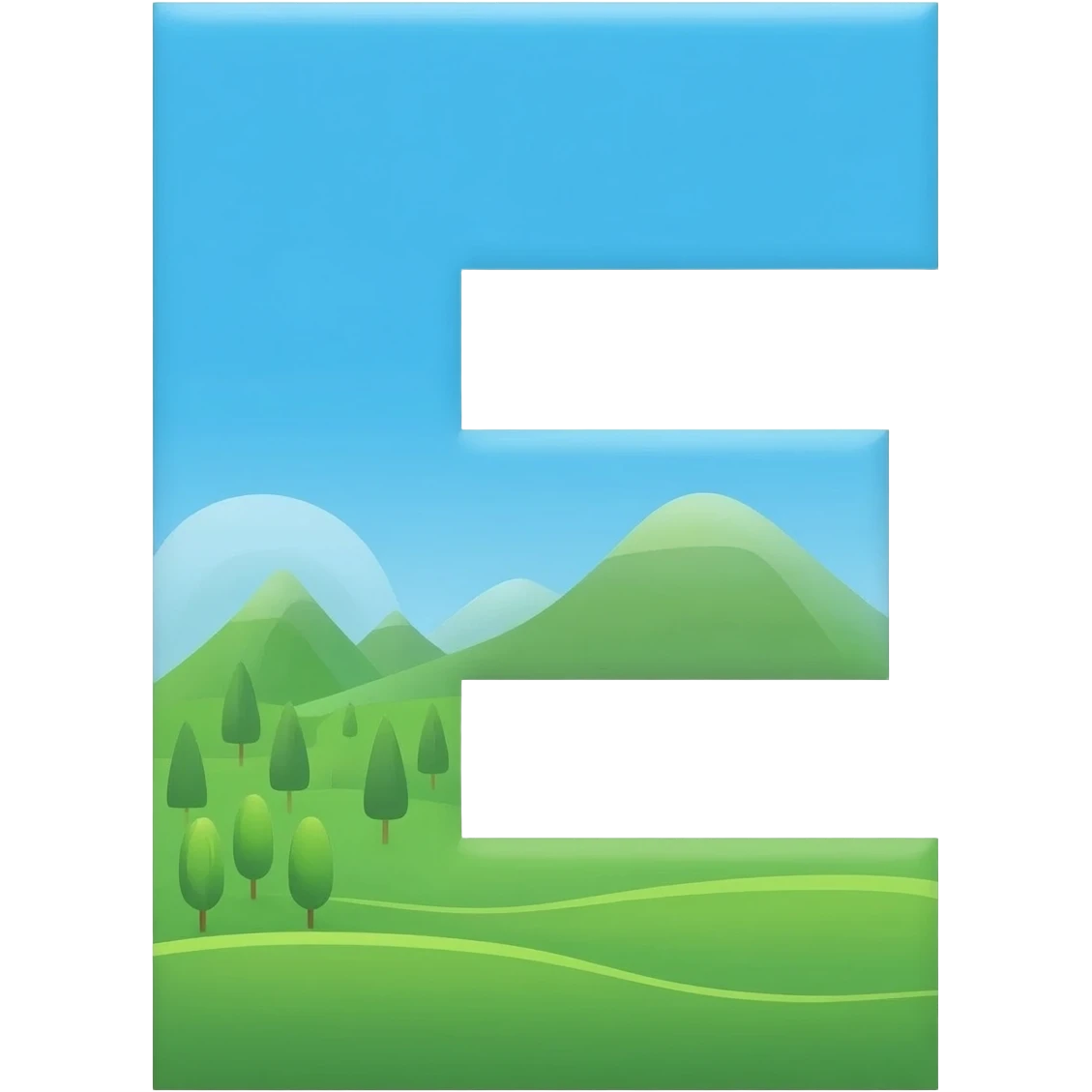 БУКВА E С ЛАНДЫШАМИ emoji