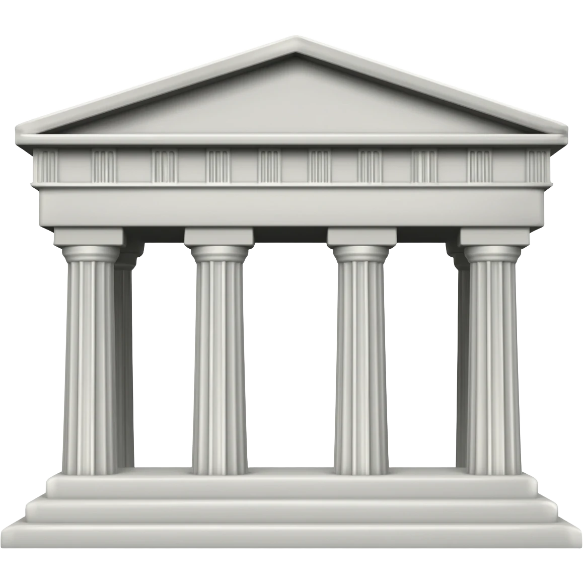 White antique Greek marble temple emoji