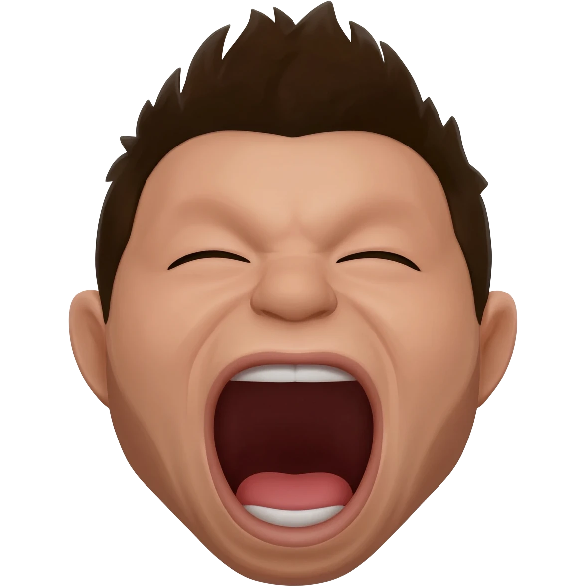 persona gritando emoji