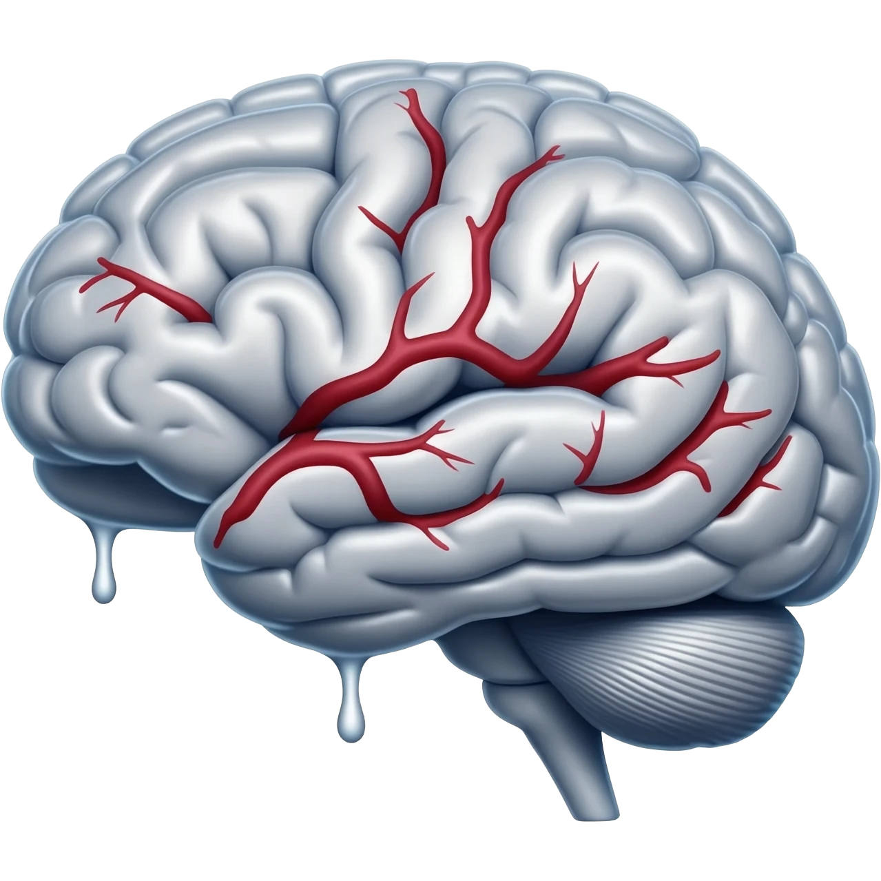 a   human brain melting emoji