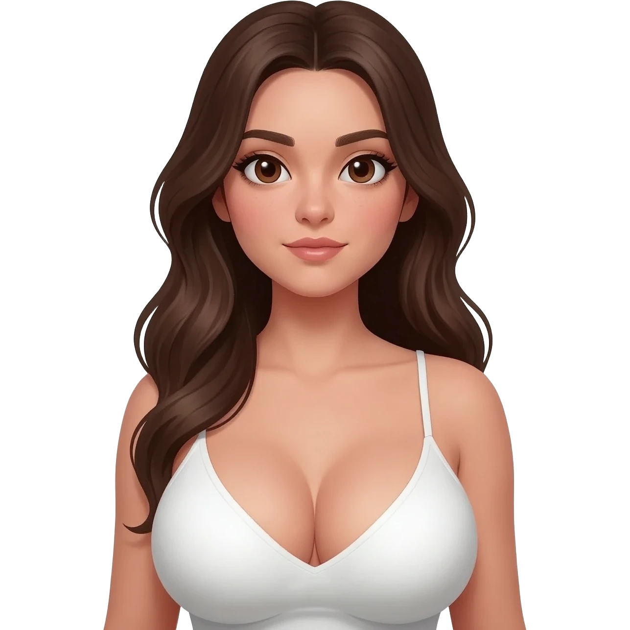 Girl with big boobs emoji