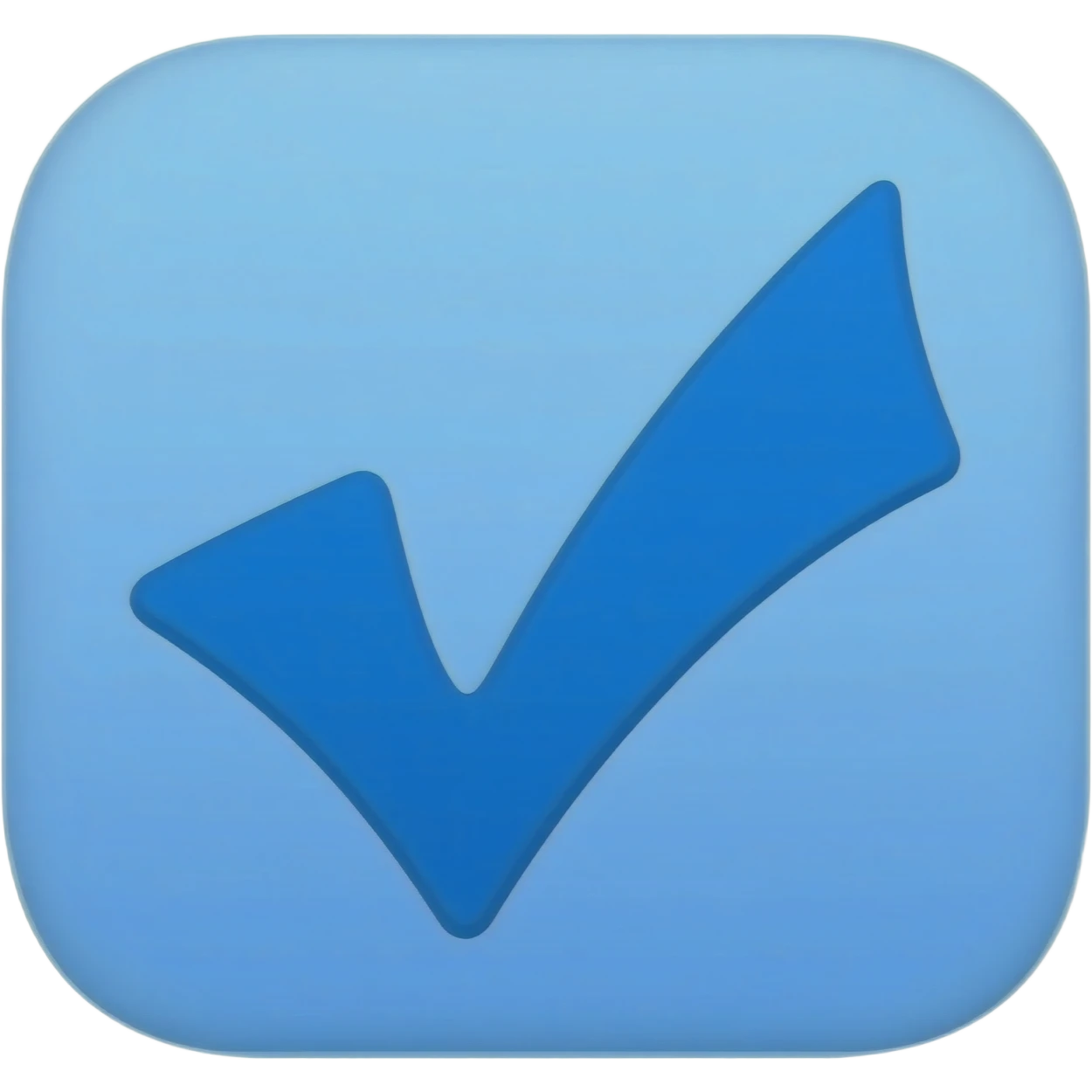 Синию галочку emoji