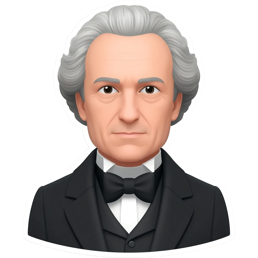 Arthur Schopenhauer sticker emoji