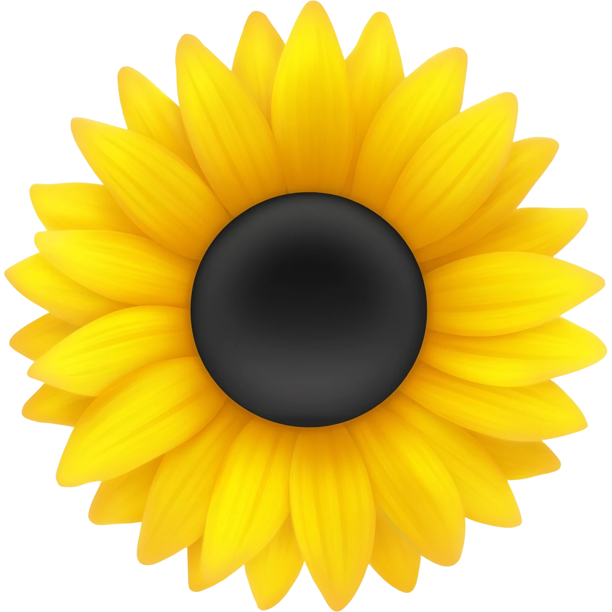 Emoji de la flor de girasol Con el centro negro emoji