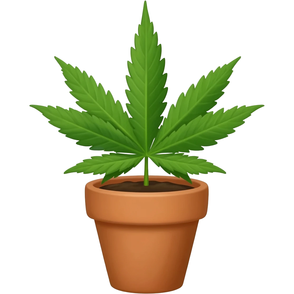 A weed pot emoji