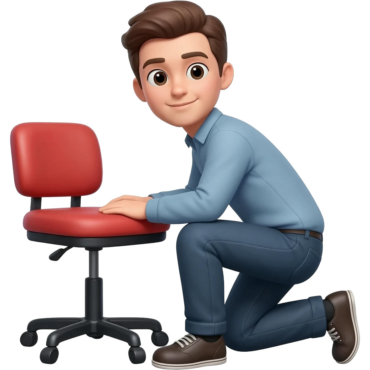 squat to chair emoji
